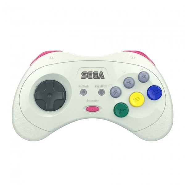 Wireless Controller for Sega Saturn, PC, & Mac  2.4G - White | Retro-Bit