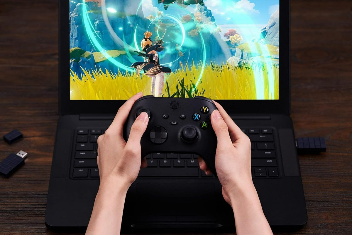 Wireless USB Adapter 2 - Bluetooth controller receiver for Switch, PC, macOS, Raspberry Pi & PS Classic - Black | 8BitDo