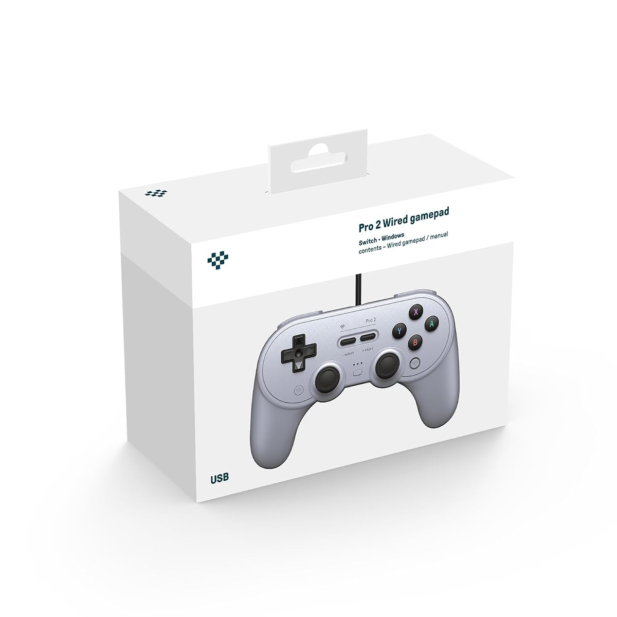 Pro 2 wired USB controller for Switch, Windows & Raspberry Pi - Grey Edition | 8BitDo