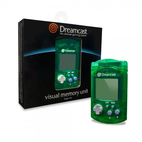 Official Sega Dreamcast visual display unit VMU memory card - Green
