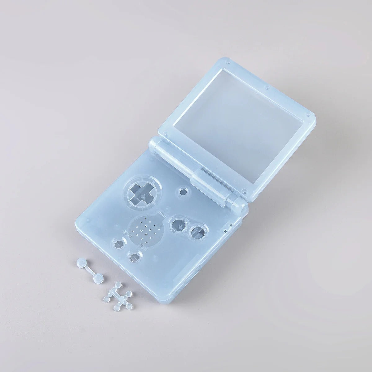 IPS ready shell for Nintendo Game Boy Advance SP modified no cut replacement housing GBA SP AGS - Mirror clear | Funnyplaying