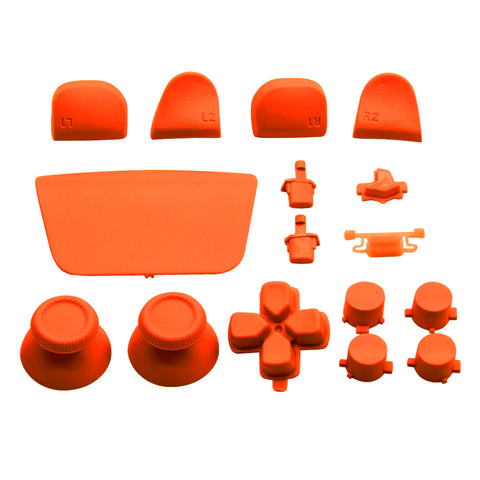 Full Button Set For Sony PS5 Controllers - Orange | ZedLabz