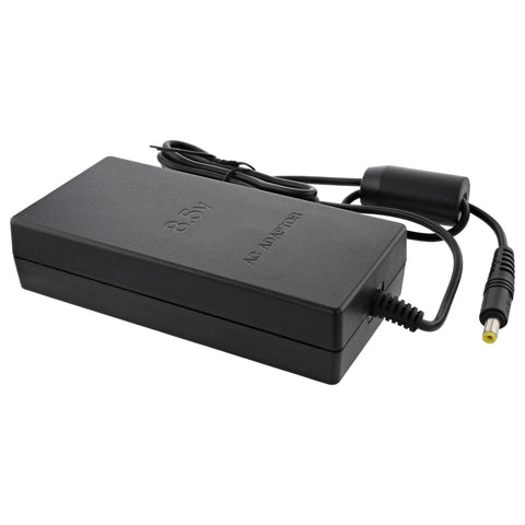 Power supply adapter for PS2 Slim Sony console AC/DC adapter lead UK plug - black | ZedLabz