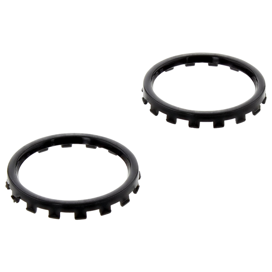 Chrome analog thumbstick rings for Xbox One Elite controller trim 2 pack | ZedLabz / Black