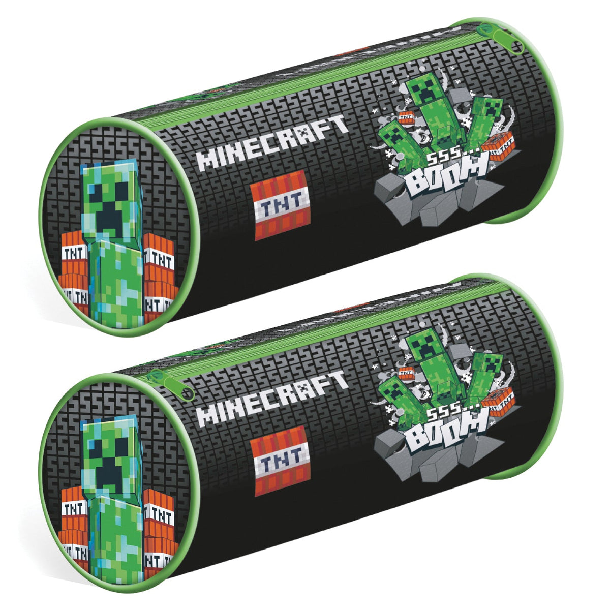 Minecraft Boom barrel pencil case zip up stationery pouch | Pyramid