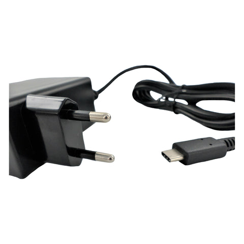 Power supply AC/DC adapter lead for Nintendo Switch & Switch lite console EU wall plug - black | ZedLabz
