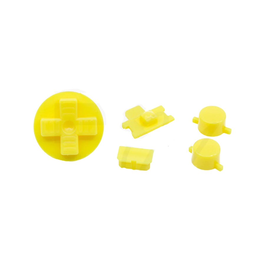 Button Set For Original Game Boy DMG 01 - Pastel Yellow | Retro Modding