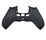 Cover grip for Sony PS5 controller soft silicone rubber skin with ribbed handle - Black | ZedLabz