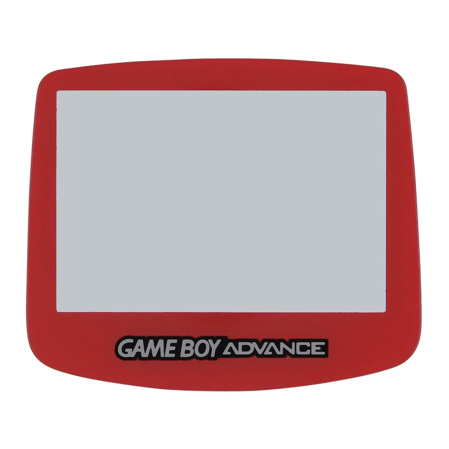ZedLabz replacement screen lens plastic cover for Nintendo Game Boy Advance - red