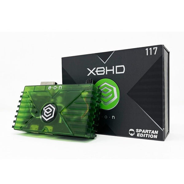 XBHD for Original Microsoft Xbox OG console HDMI Out TV adapter with LAN - Spartan edition green | Eon