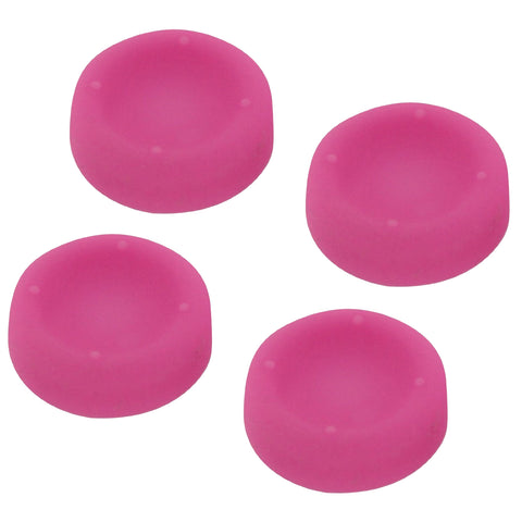 ZedLabz concave soft silicone thumb grips for Sony PS4 controller analog sticks - 4 pack pink