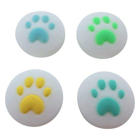 Thumb grips for Nintendo Switch Lite & Joy-Con Animal Crossing style - 4 pack multi colour paws | ZedLabz