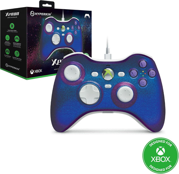 Xenon wired controller for Xbox Series X/ Xbox Series S/ Xbox One/ Windows 10|11 PC officially licensed - Cosmic Night | Hyperkin - 1