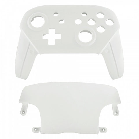 Replacement housing shell for Nintendo Switch Pro controllers front & back cover hard soft touch - White | ZedLabz
