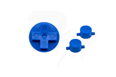 NES Style Button Set For Original Game Boy DMG 01 - Play It Loud Blue | Retro Modding