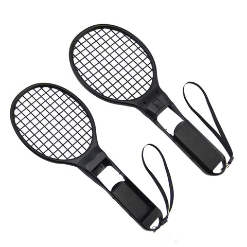Tennis racket attachment for Nintendo Switch Controller with wriststrap - 2 pack black | ZedLabz