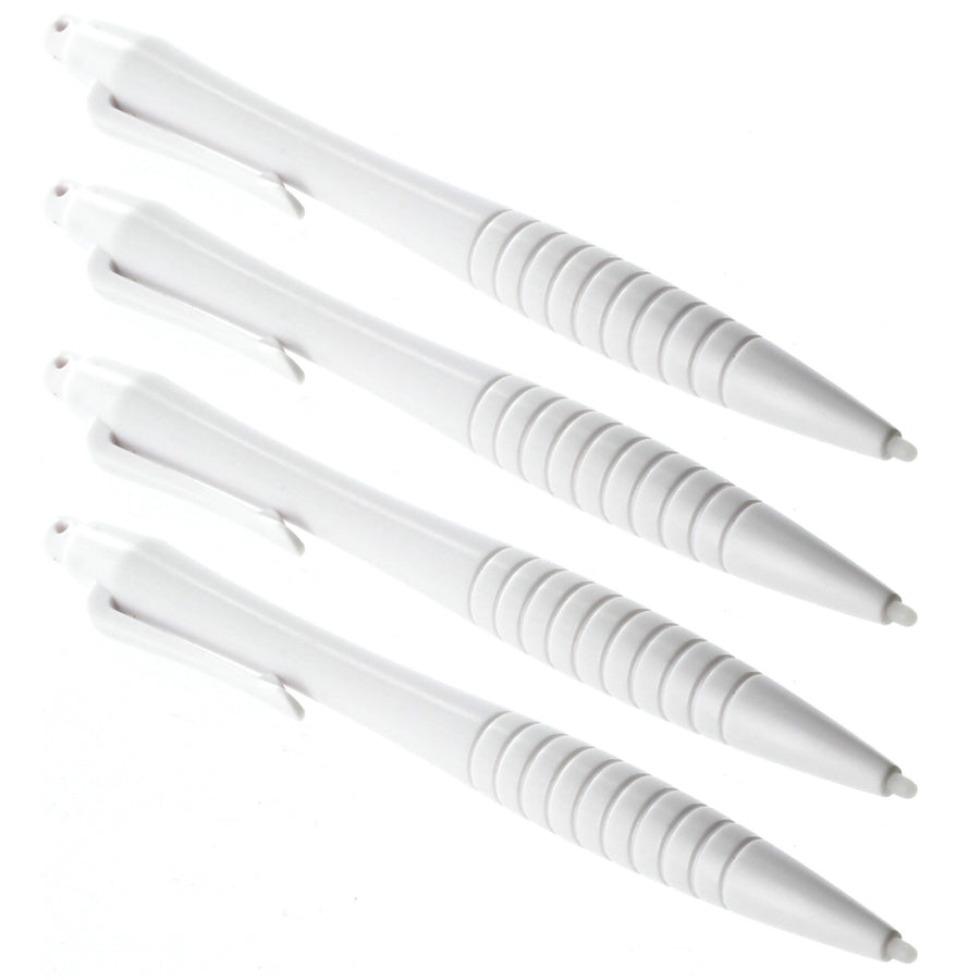 Large Ergonomic Touch Screen Stylus Pen - 4 Pack White | ZedLabz