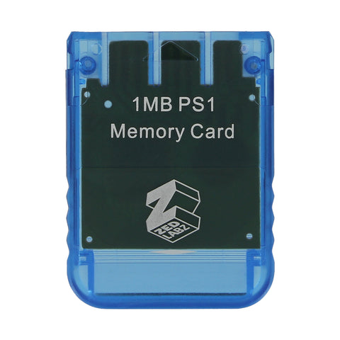 ZedLabz 1MB 15 block memory card for Sony PS1 PSX PlayStation one - PS2 compatible* - blue