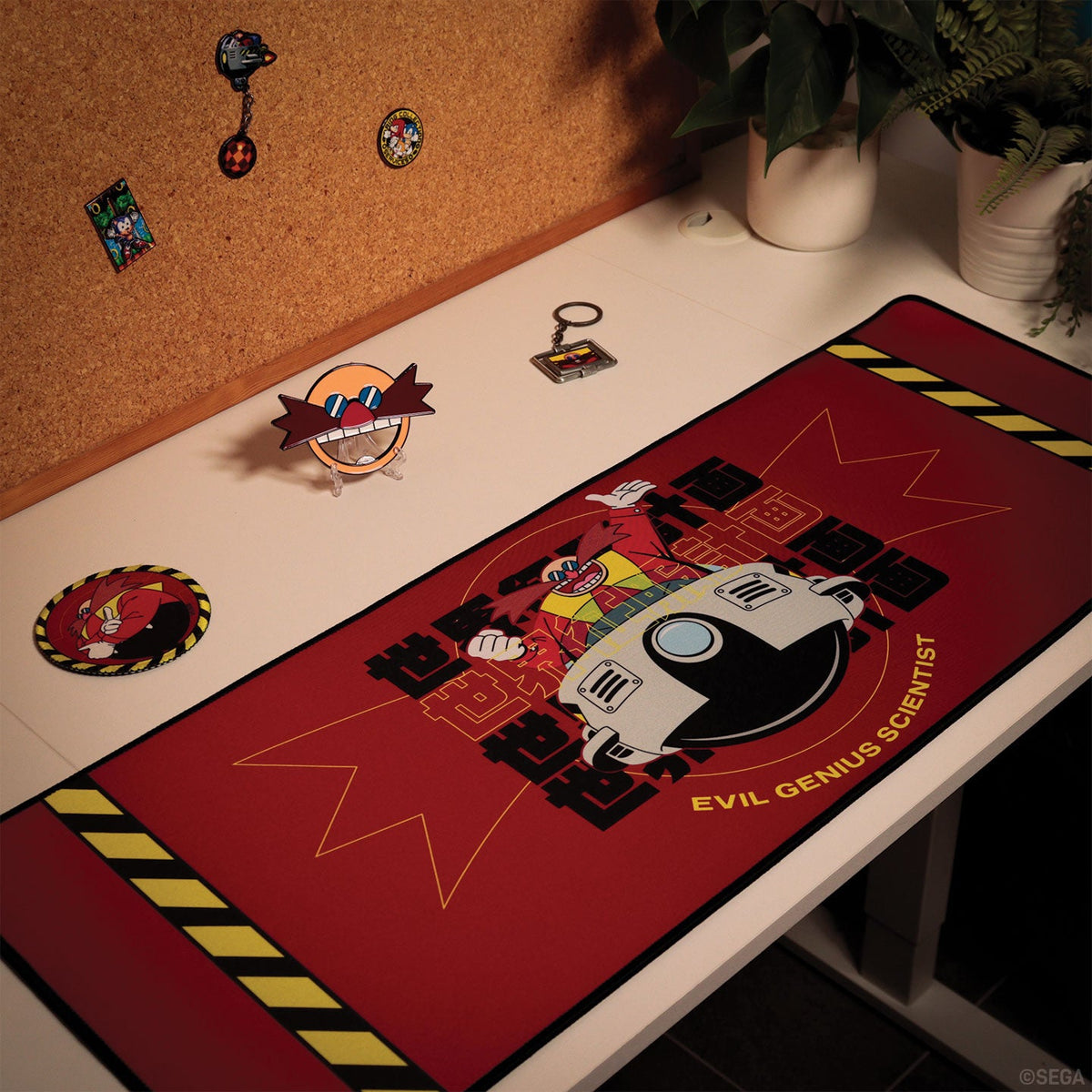 Sonic the Hedgehog Dr. Eggman XL Desk Pad & Coaster Set | Fanattik
