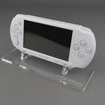 Display stand for Sony PSP-E handheld console - Frosted Clear | Rose Colored Gaming