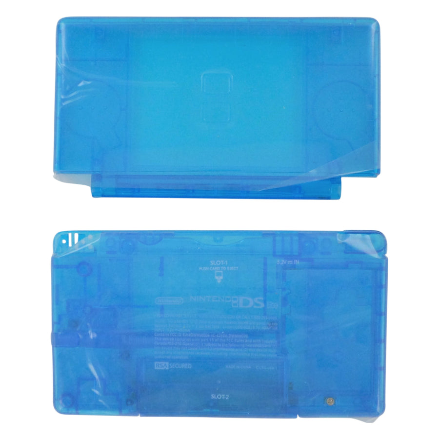 Full housing shell for Nintendo DS Lite console complete casing repair kit replacement - Clear Blue | ZedLabz
