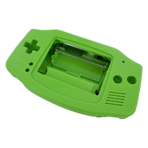 Modified housing front & back shell for IPS LCD screen Nintendo Game Boy Advance replacement - Green | Funnyplaying