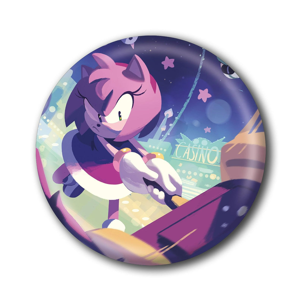 Sonic the Hedgehog Amy Rose small button badge 25mm | Pyramid