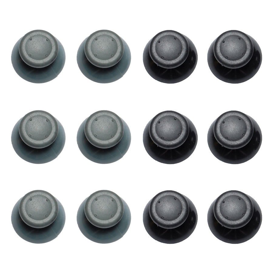 Thumbstick for Microsoft Xbox 360 controller analog cap replacement - 12 pack Grey & Black | ZedLabz