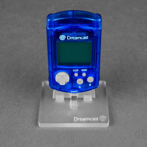 Display stand for Dreamcast VMU handheld console - Frosted Clear | Rose Colored Gaming