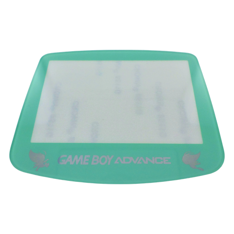 Screen lens GLASS for Nintendo Game Boy Advance replacement cover - Light Green/Holographic writing Celebi Edition | ZedLabz
