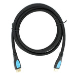 HDMI Cable for Xbox One PS4 Xbox 360 PS3 Wii U 1080p gold wire - 2m black | ZedLabz