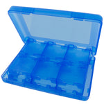 Game case holder for Nintendo 3DS, 2DS & DS game cartridges box travel 24 in 1 storage - Blue | ZedLabz
