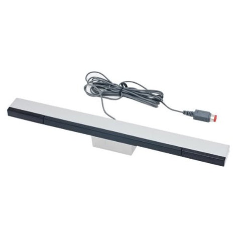 Wired sensor bar for Nintendo Wii, Wii Mini & Wii U inc stand infrared LED - silver | ZedLabz