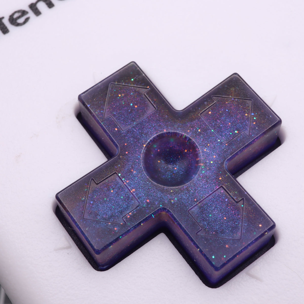Hand cast custom resin buttons for Nintendo NES controller NES-004 (also fits Game Boy DMG-01) - Cosmic Purple | Lab Fifteen Co