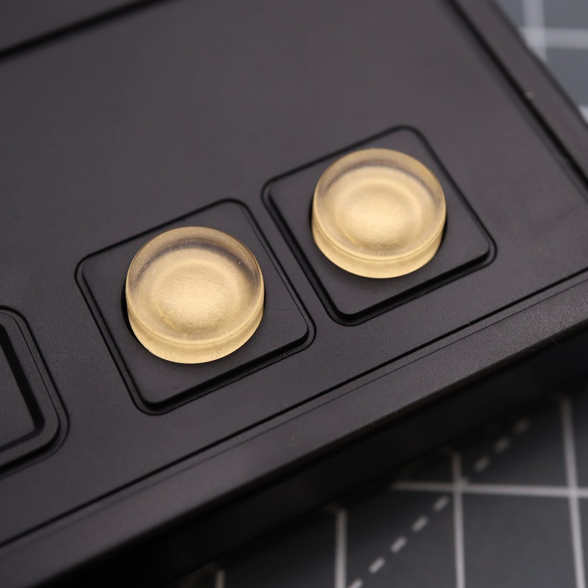 Hand cast custom resin buttons for Nintendo NES controller NES-004 (also fits Game Boy DMG-01) - Metallic Gold | Lab Fifteen Co