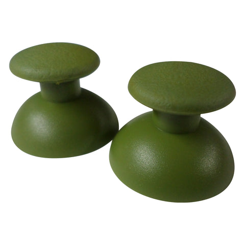 Thumbsticks for Sony PS3 controllers analog rubber convex replacement - 2 pack olive green | ZedLabz