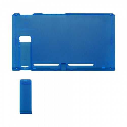 Housing shell for Nintendo Switch console back plate with kickstand - Transparent Blue | ZedLabz