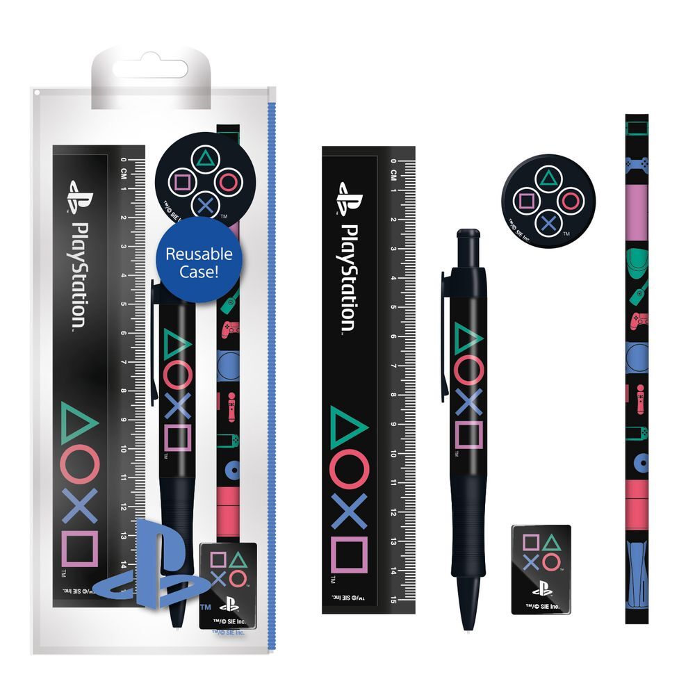 PlayStation classic colours stationery set | Pyramid