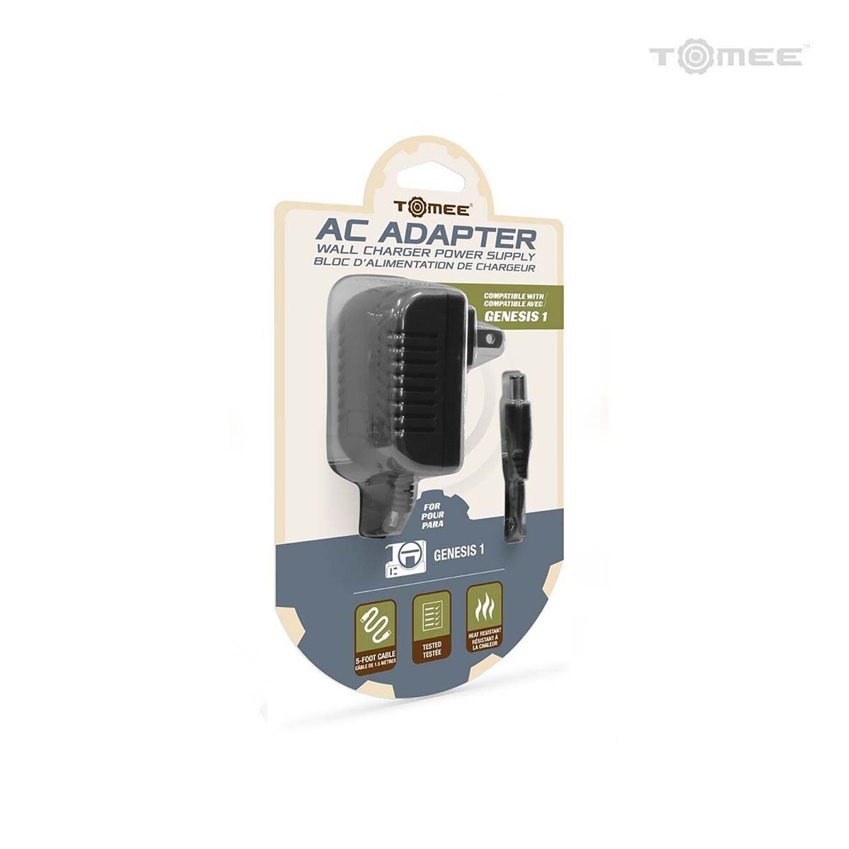 AC adapter for Sega Genesis / Mega Drive model 1 - US plug | Tomee