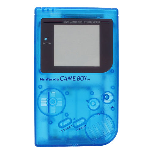 ZedLabz replacement housing shell case repair kit for Nintendo Game Boy DMG-01 - clear blue