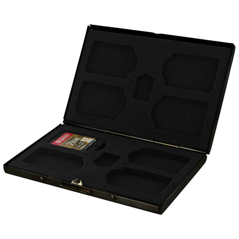 ZedLabz aluminium metal 8 in 1 game cartridge card holder travel storage case for Nintendo Switch - black