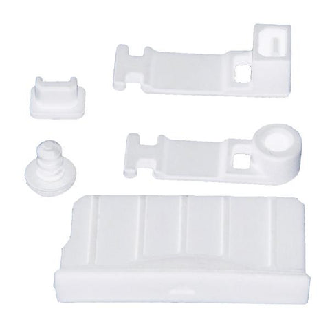 Silicone Game Slot, Headphones, Charging Port Dust Cover Plugs For Nintendo 3DS XL & New 3DS XL - Clear White | ZedLabz
