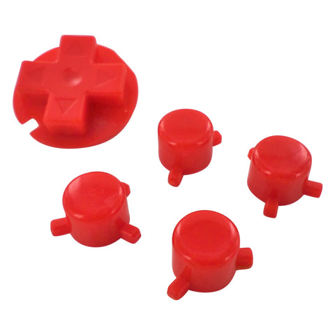 Action Buttons & D-Pad Set For Odroid-Go Advance Console - Red | ZedLabz