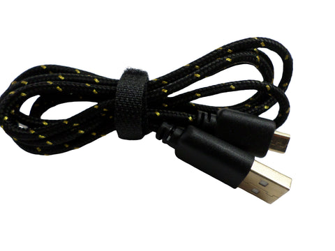 USB cable for PS Vita Micro 1.2M lead KeKe - Black & Gold | ZedLabz