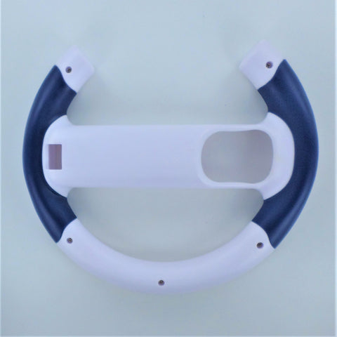 Racing wheel handle for Wii Controller - 2 pack White & Blue - REFURB | ZedLabz