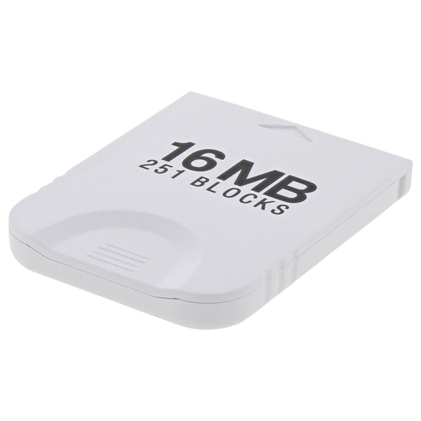 ZedLabz 16MB memory card for Nintendo GameCube GC & Wii 251 block - white