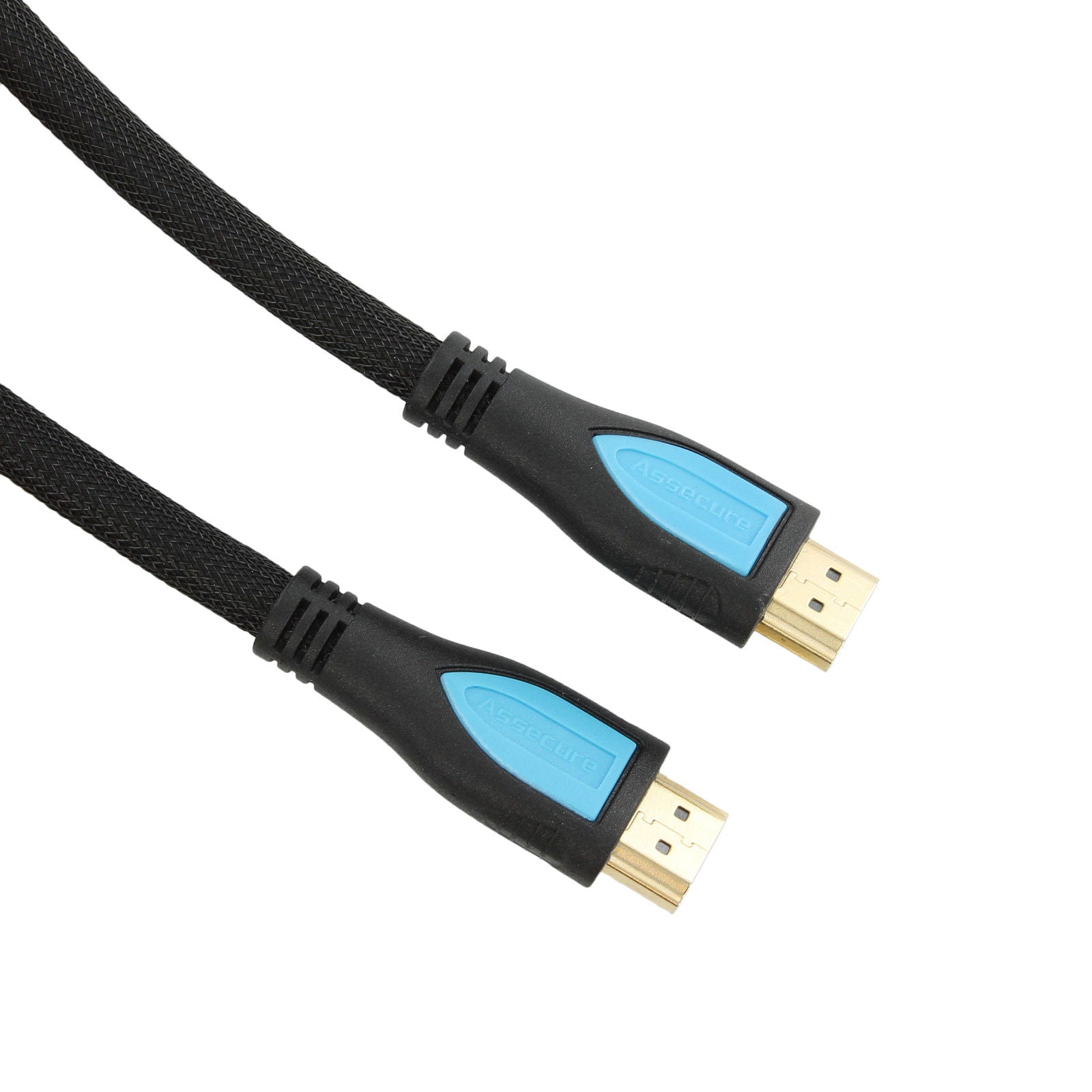 ZedLabz 2m gold plated HDMI nylon braided cable lead for PS4 PS3 Xbox One 360 Switch Wii U HD 3D TV AV 1080p, supports Ethernet, 3D, audio return - 3