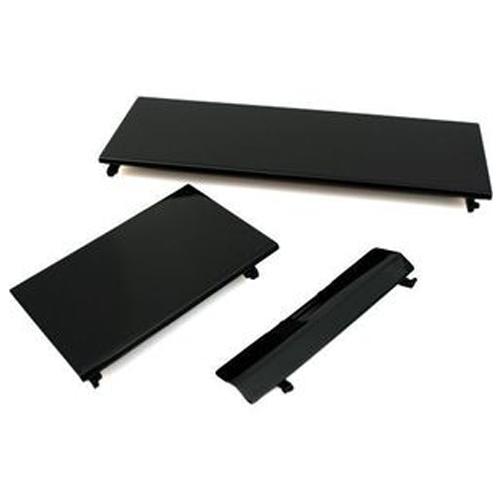 ZedLabz 3 in 1 replacement door cover flap set for Nintendo Wii console repair parts - Black