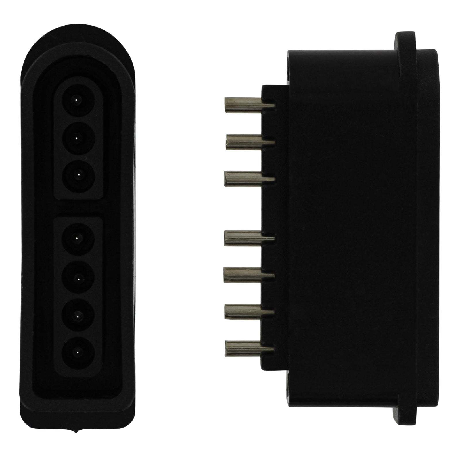 ZedLabz 7 pin female controller connector port for Nintendo Snes console - 2 pack black - 3