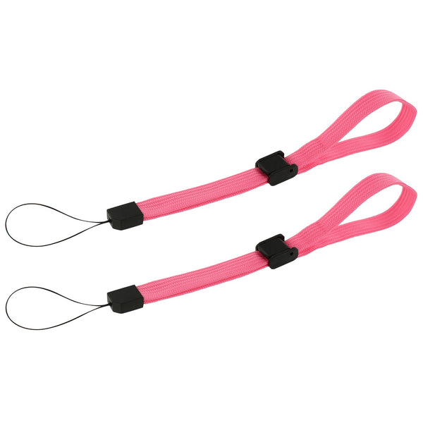 ZedLabz adjustable wrist strap for handheld games consoles, cameras & mobiles – 2 pack Pink & Black